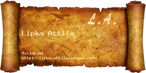 Lipka Attila névjegykártya