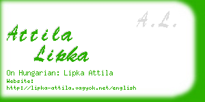 attila lipka business card